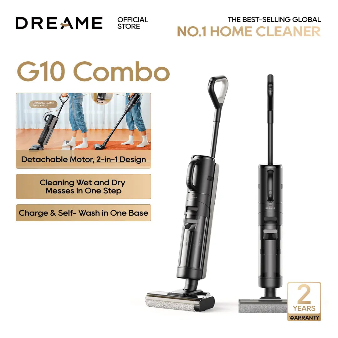 Cordless Wet Dry Vacuum Mop with Self Cleaning & Edge to Edge Cleaning