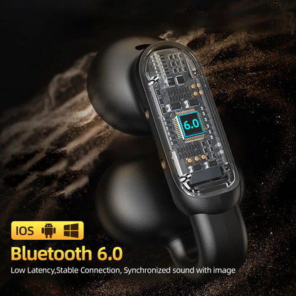 Open-Ear Wireless Earbuds – Secure Fit, 40H Playtime, ENC Mic, Ultra-Light for Sports & Daily Use