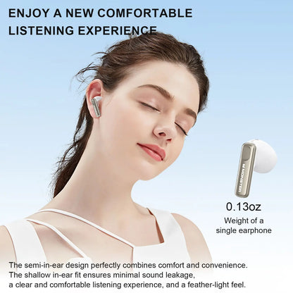 AI Voice Recording Earbuds | Real-Time Transcription, 10 Min Fast Charge, Bluetooth 5.4