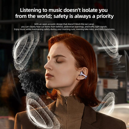 Open Ear Clip Earbuds | 100H Playtime, Bluetooth 6.0, App EQ & Clear Calls