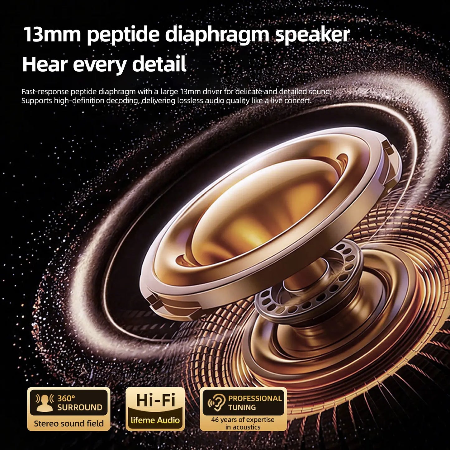 Open Ear Clip Earbuds | 100H Playtime, Bluetooth 6.0, App EQ & Clear Calls