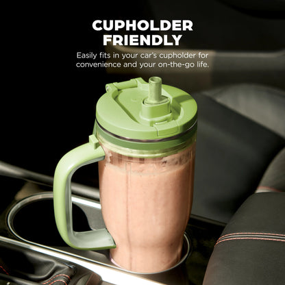 Multi Function Personal Blender Cup with Powerful Ice Crushing & 26oz Travel Tumbler