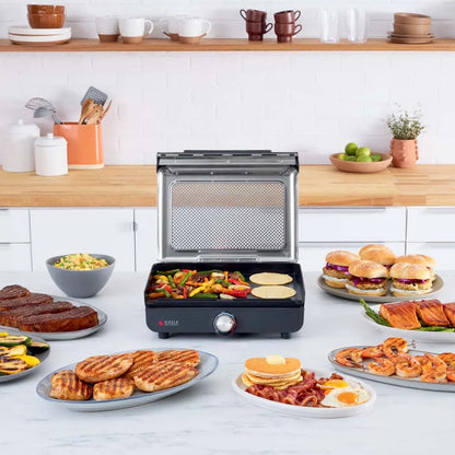XL Indoor Griddle & Grill with Dual Cooking Plates & Precision Temperature Control