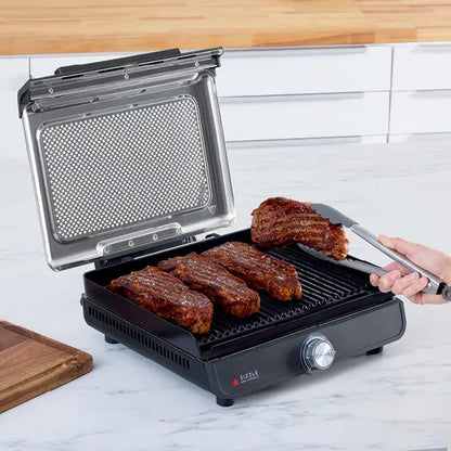 XL Indoor Griddle & Grill with Dual Cooking Plates & Precision Temperature Control
