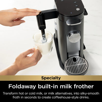 Multi Function Single Serve Coffee Maker with Built In Frother & 4 Brew Styles