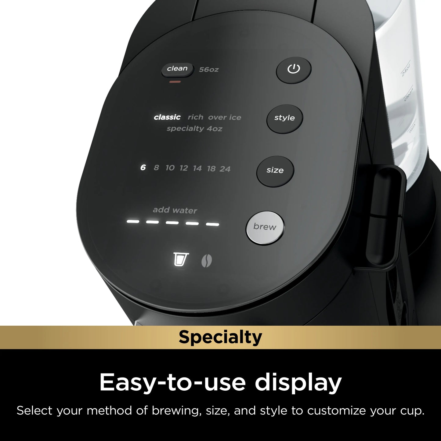 Multi Function Single Serve Coffee Maker with Built In Frother & 4 Brew Styles